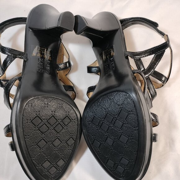 Naturalizer Danya Black Strappy Platform Heels - Picture 9 of 10